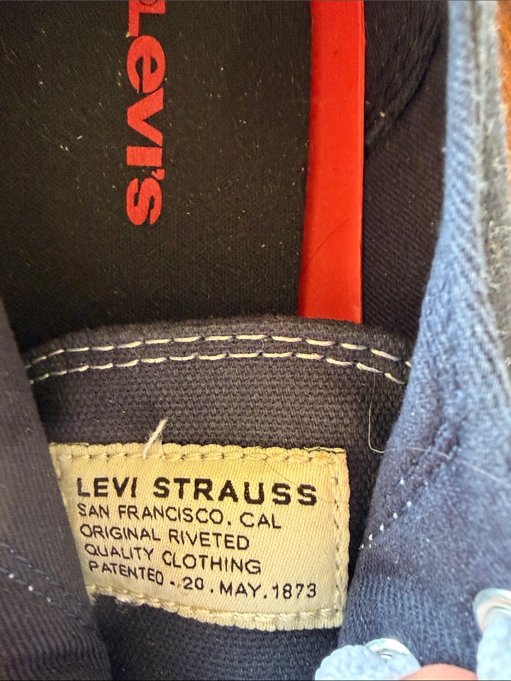 Levi's Black Canvas Sneakers with White Laces - Picture 3 of 4